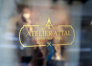 Création d'un logo pour l'Atelier ATTAL situé à Paris - Créateur de sandales, tropeziennes, sur-mesure