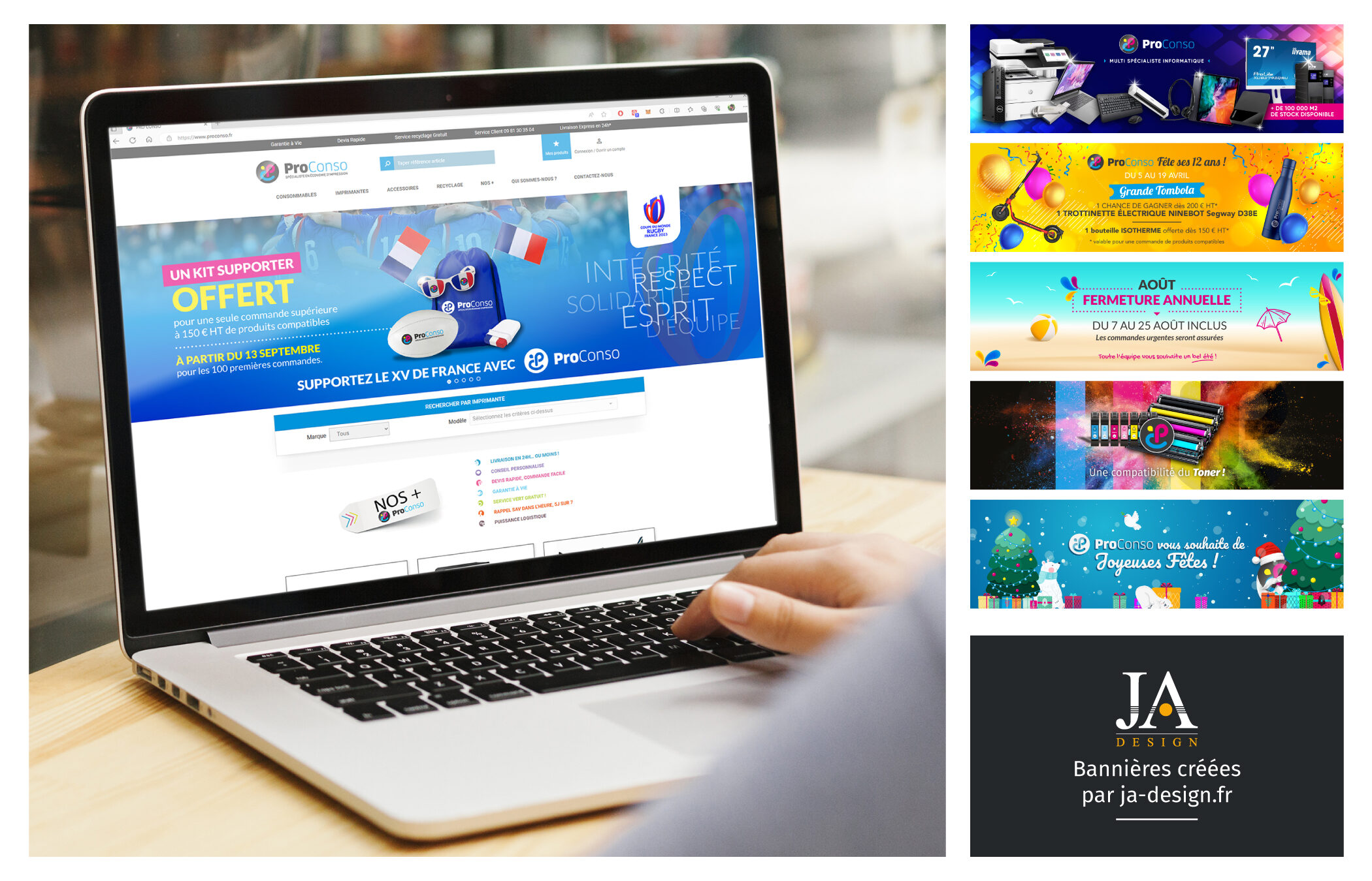 Création de bannières web pour PROCONSO